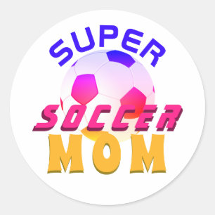 Adesivo Mãe Super Futebol Brilhante Dia das Mães Esporte
