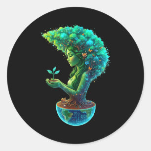 Adesivo Mãe verde natureza dia da terra 2026 terra mãe