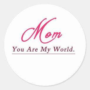 Adesivo Mãe Você É Meu Mundo Feliz Dia Das Mães