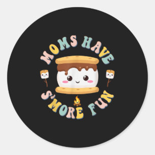 Adesivo Mães Acampando Kawaii Smores As Mães se Divertem M
