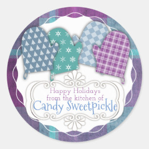 Adesivo Mães de forno de xadrez Natal da cozinha de