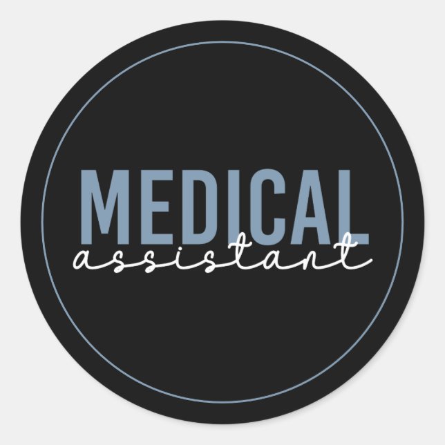 Adesivo Mães do Assistente Médico | Assistente clínico (Frente)