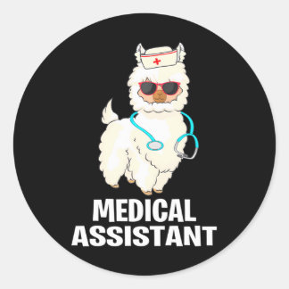 Adesivo Mães Engraçadas Certified Medical Assistant Llama