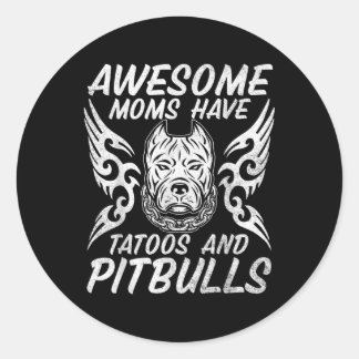 Adesivo Mães Incríveis Têm Tatuagens E Cachorros-De-Lama M