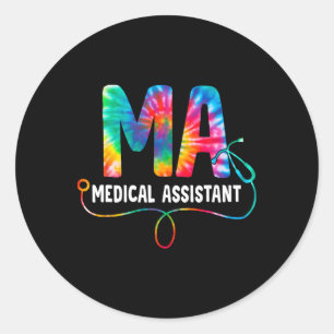 Adesivo Mães Tie Dye Enfermeira médica Istambul Mães do es