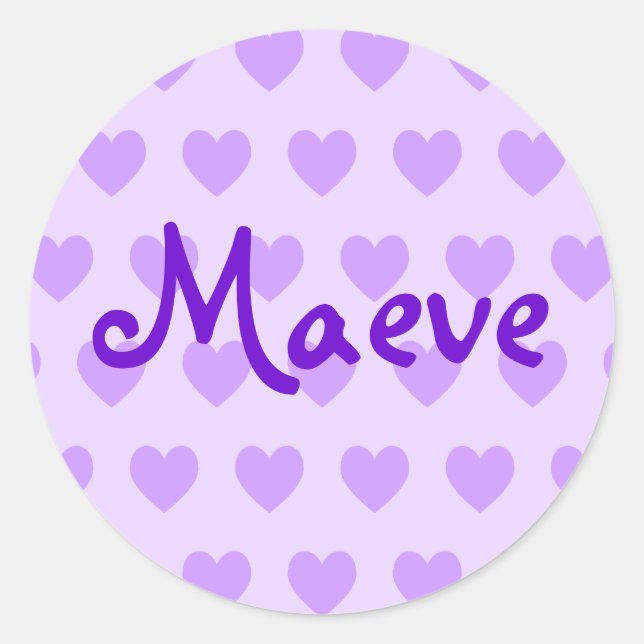 Adesivo Maeve em Purple Heart (Frente)