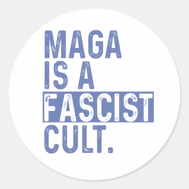 Adesivo MAGA is a Fascist Cult (Frente)