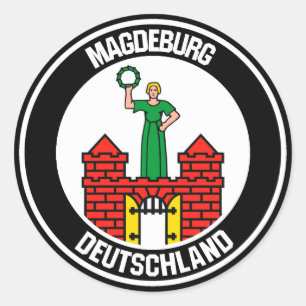 Adesivo Magdeburg Round Emblem