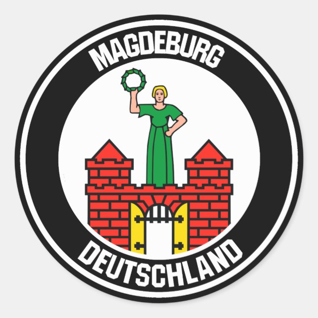 Adesivo Magdeburg Round Emblem (Frente)