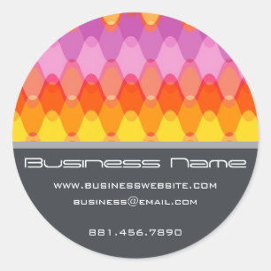 Adesivo Magenta Funky Groovy Zig Zag Onda Padrão Chevron