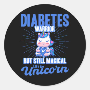 Adesivo Magia Como Uma Consciência Da Diabetes Do Unicórni
