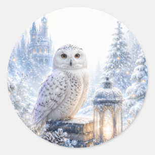 Adesivo Magia de Inverno da Coruja Branca