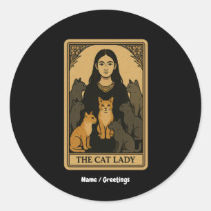 Adesivo Magia de Lady Tarot, Gótica Engraçada e Gótica