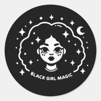 Adesivo Magia de menina negra