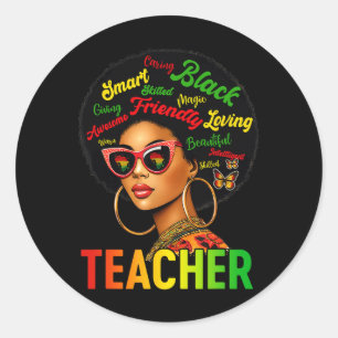 Adesivo Magia de Professora Negra Educação História Negra