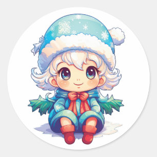 Adesivo Magia do Elf Xmas da Menina
