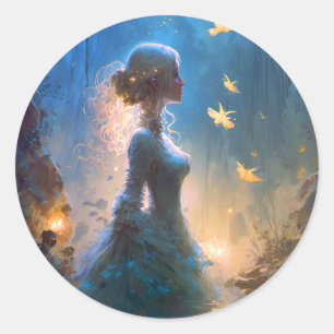 Adesivo Magia Lady In Water Fantasy Art