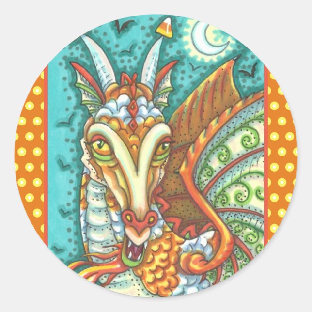 ADESIVO MAGIC CANDY CORN DRAGON, HALLOWEEN FANTASY (Frente)