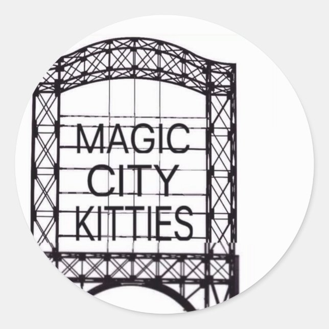 Adesivo Magic City Gatinho Sticker (Frente)