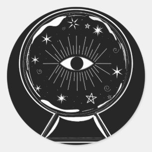 Adesivo Magic Crystal Ball Sching Ver Olhos Dizem Tudo