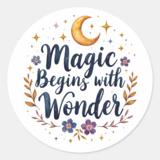 Adesivo Magic Moon Stars Floral