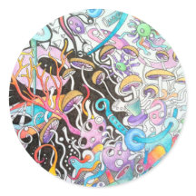 Magic Mushroom Round Sticker