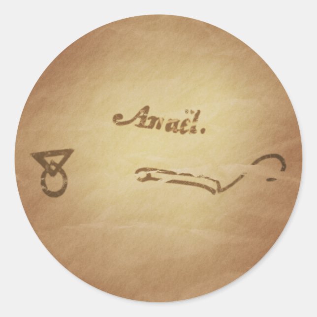 Adesivo Magic Seal Angel Protection Magic Charms (Frente)