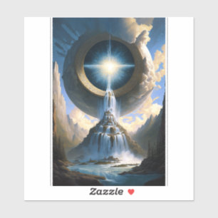 Adesivo Magic Waterfall Surreal Fantasy Art