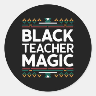 Adesivo Mágica do Professor Negro Mês da História Afro-Ame