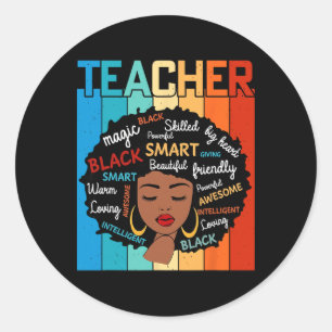 Adesivo Mágica Professora Negra Educação História Negra Me