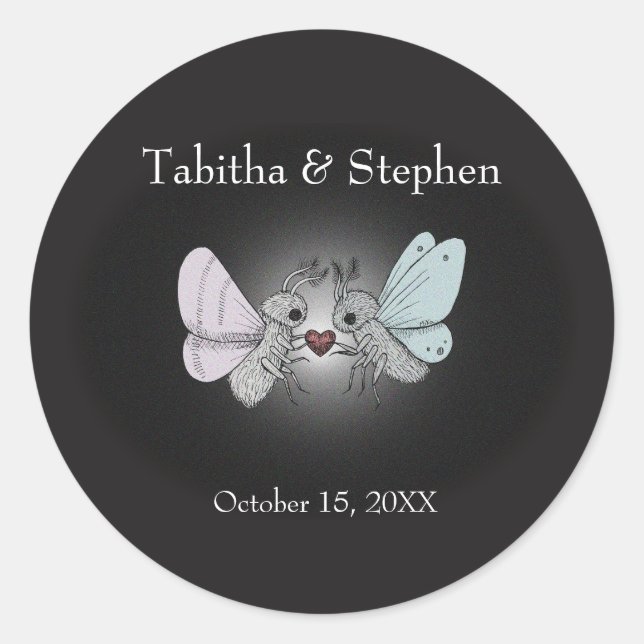 Adesivo Mágica Única, Horror Gótico, Casamento de Sobremes (Frente)