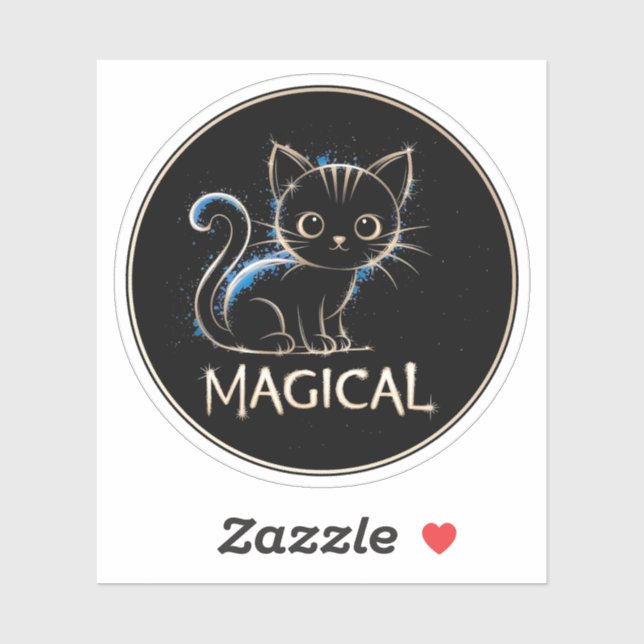Adesivo Magical Cat (Folha)