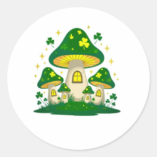 Adesivo Magical Mushroom Village With Glowing