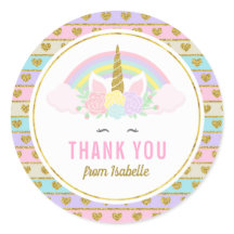 Magical Rainbow Unicorn Stickers