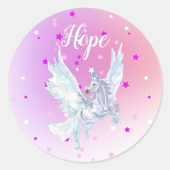 Adesivo Magical white unicorn (Frente)