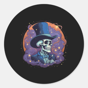 Adesivo Magicioso Hat Stars Fumar Caveira Halloween