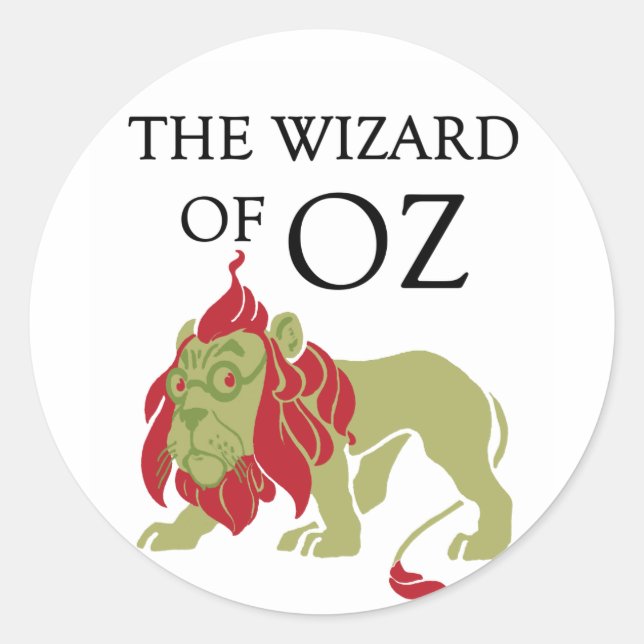 Adesivo Mágico Leão de Oz Cowardly (Frente)