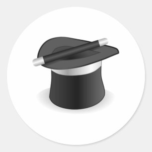 Adesivo Mágico Wand e Chapéu