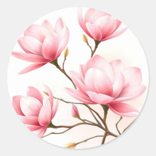 Adesivo Magnésia Rosa Esmagada com Destaques Dourados