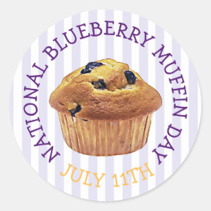 Adesivo Magnet do Dia de Julho Nacional do Muffin de Aroma
