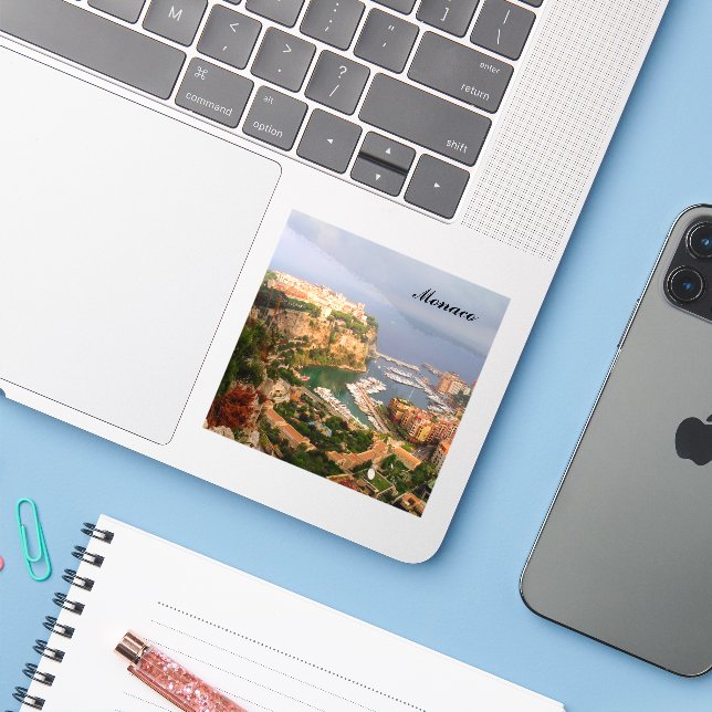 Adesivo Magnet Mônaco (Notebook com iPhone)