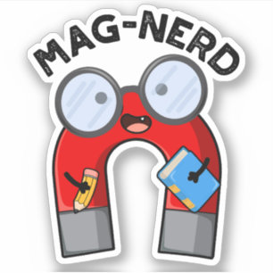 Adesivo Magnética do Nerd Funny do nerd Mag