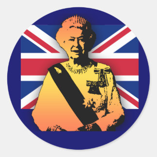 Adesivo Magnífico Pop Art Diamond Jubilee com Union Jack