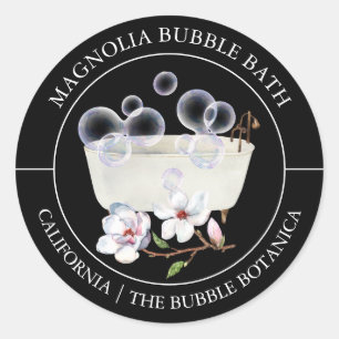 Adesivo Magnolia Bubble Bath label