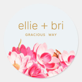 Adesivo Magnolia Floral-Vinheta Magnolia De 2"