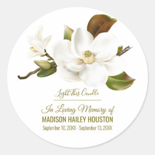 Adesivo Magnolia Flower Memorial Funeral