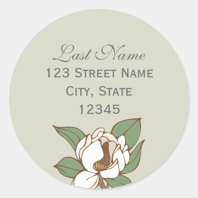 Adesivo Magnolia Return Address Sticker (Frente)