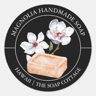 Adesivo Magnolia Rótulo do sabão
