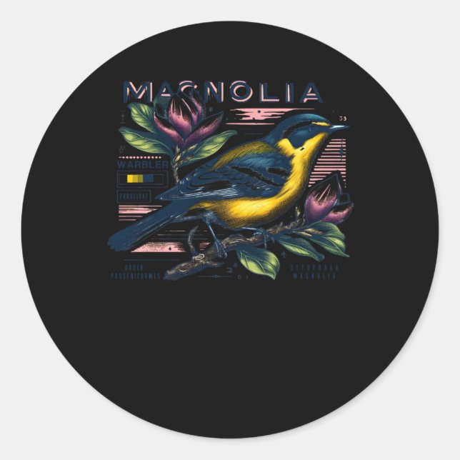 Adesivo Magnolia Warbler 2 Sticker (Frente)