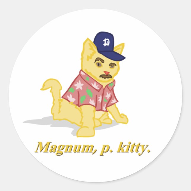 Adesivo Magnum, p. gatinho. (Frente)